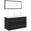 vidaXL Sink Cabinet Black Oak 90 x 45 x 1.5 cm Engineered wood