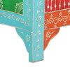 vidaXL Hand Painted bedside Cabinet 40x30x50 cm Solid Mango Wood