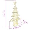 vidaXL Christmas Tree with 240 LEDs Warm white 181 cm PET
