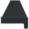 vidaXL Window Sill Anthracite with Wood Grain 120 x 10 x 4.5 cm PVC