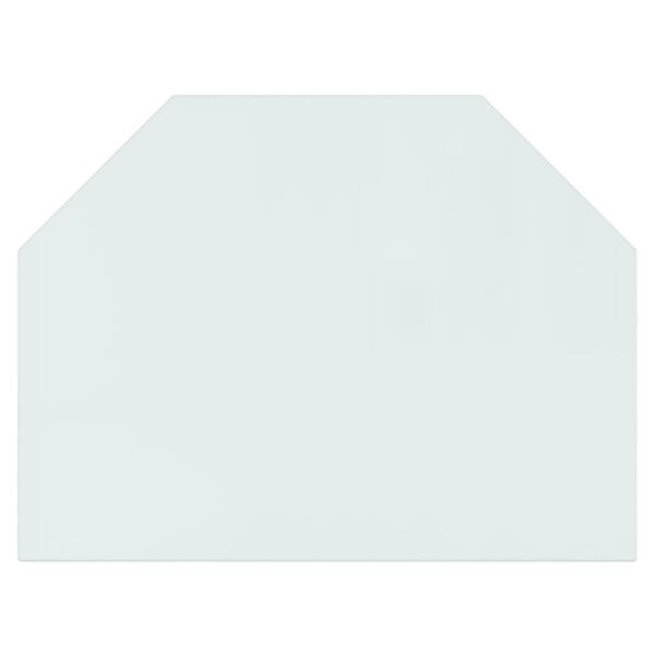 vidaXL Fireplace Glass Plate Hexagon 80x60 cm