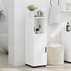 vidaXL Bathroom Cabinet White 30 x 35 x 95 cm Engineered wood & Metal