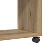 vidaXL Side Table with Wheels Artisian Oak 70x35x60 cm Engineered Wood
