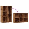 vidaXL Book Cabinet Old Wood 50x25x80 cm Engineered Wood