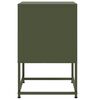 vidaXL Bedside Cabinets 2 pcs Olive Green 36x39x60.5 cm Steel
