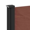 vidaXL Retractable Side Awning Brown 200x500 cm