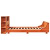 vidaXL Bed Frame without Mattress Wax Brown 150x200 cm King Size Solid Wood Pine