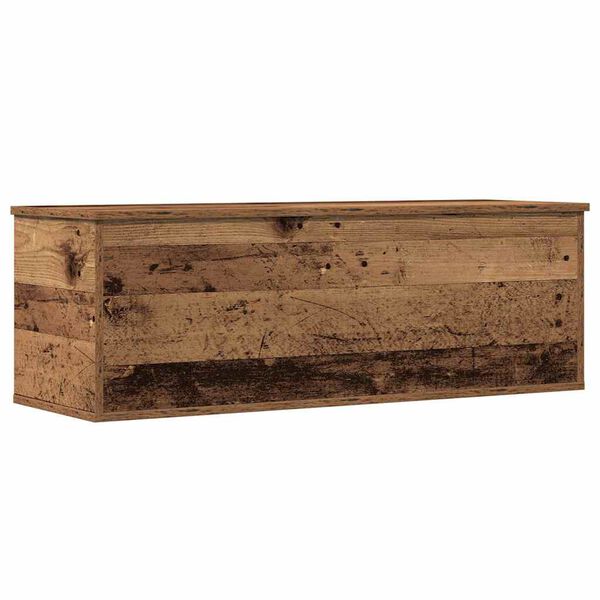vidaXL Storage Box Old Wood 102 x 35 x 35 cm Engineered Wood