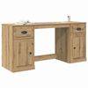 vidaXL Desk with Cabinet with Drawer Artisan Oak 154.5 x 50 x 75 cm