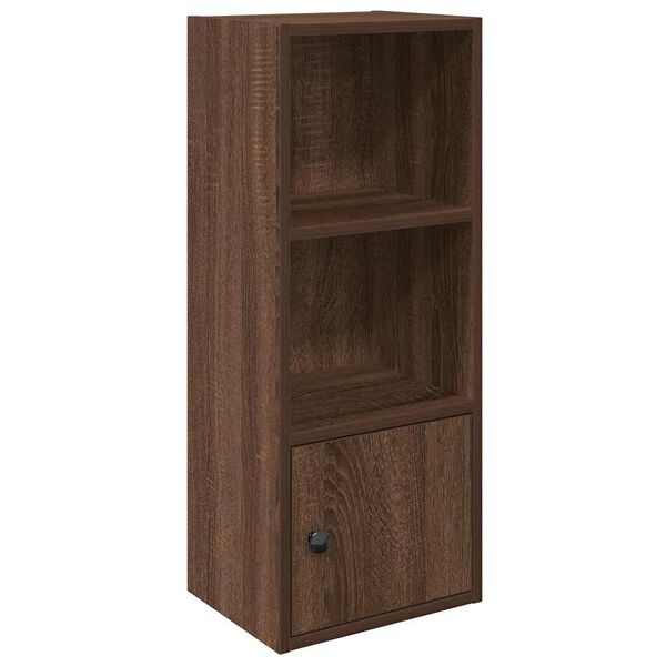 vidaXL Bookcase Brown Oak 31x24x77 cm Engineered Wood
