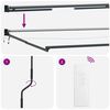 vidaXL Electric Retractable Awning Frame Anthracite Steel