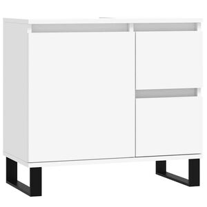 vidaXL Bathroom Cabinet White 65x33x60 cm Engineered Wood