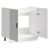 vidaXL Sink Base Cabinet&nbsp;"Porto" High Gloss White 80x46x81.5 cm&nbsp;Engineered Wood