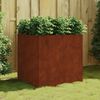 vidaXL Planter 80x80x80 cm Corten Steel