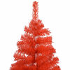 vidaXL Artificial Pre-lit Christmas Tree with Ball Set Red 120 cm PVC