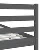 vidaXL Bed Frame without Mattress Grey Solid Wood 200x200 cm