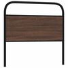 vidaXL Replace Headboard Brown Oak 107 cm Steel and Engineered Wood