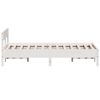 vidaXL Bed Frame without Mattress White 140x190 cm Solid Wood Pine