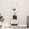vidaXL Hall Tree SANDNES White 45x40x159.5 cm Solid Wood Pine