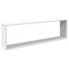 vidaXL Wall Cube Shelf 2 pcs White 100x15x30 cm Engineered Wood