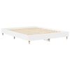 vidaXL Bed Frame No Mattress White 150x200 cm King Size Engineered Wood
