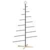 vidaXL Metal Christmas Tree with Stand KUOPIO 180 cm Steel Black