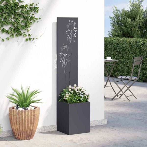 vidaXL Garden Privacy Screen Anthracite 32 x 150 cm Cold-rolled steel