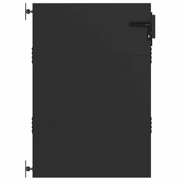 vidaXL Garden Gate Black 85 x 150 cm Powder-coated steel