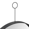vidaXL Hanging Mirror with Hook Black 30 cm