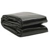 vidaXL Rectangular Pool Cover 600x400 cm PE Black