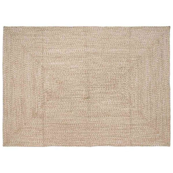 vidaXL Area Rugs Rectangular Natural and White 200 x 290 cm