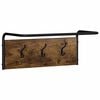 vidaXL Coat Rack Smoked Oak 60 x 30 x 25 cm Engineered Wood