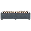 vidaXL Bed Frame without Mattress Dark Grey 90x190 cm Single Velvet