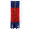vidaXL Cattle Brushes Red and Blue 20 x 9 x 50 cm Plastic and Steel