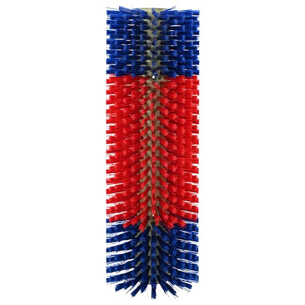 vidaXL Cattle Brushes Red and Blue 20 x 9 x 50 cm Plastic and Steel