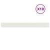 vidaXL Lawn Edging 10 pcs 10 x 103 cm Steel White