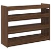 vidaXL Shoe Rack Brown Oak 80x25x62 cm Engineered Wood