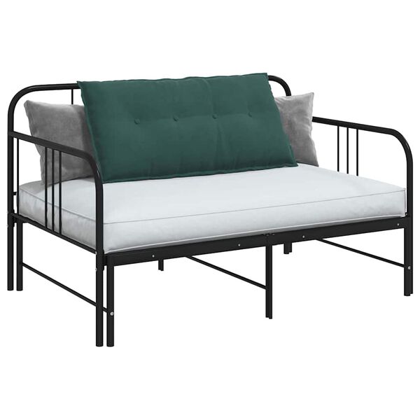 vidaXL Back Pillow Dark Green 100 x 50 cm Corduroy Fabric