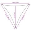 vidaXL Sunshade Sail Oxford Fabric Triangular 4.5x4.5x4.5 m Taupe