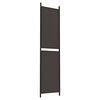 vidaXL 3-Panel Room Divider Brown 150x200 cm Fabric