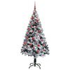 vidaXL Artificial Christmas Tree with 150 LEDs with Stand White 150 cm
