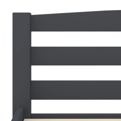 vidaXL Bed Frame Dark Grey Solid Pinewood 120x200 cm
