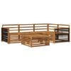 vidaXL Outdoor Sofa Set 5 pcs Natural Solid Acacia Wood