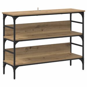 vidaXL Console Table Artisan oak 100 x 32 x 75 cm Engineered wood