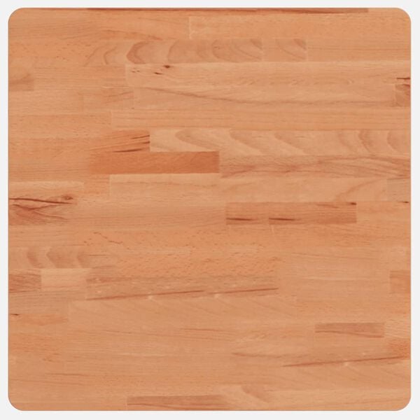 vidaXL Table Top 50x50x4 cm Square Solid Wood Beech
