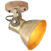 vidaXL Industrial Wall/Ceiling Lamps 2 pcs Brass 20x25 cm E27
