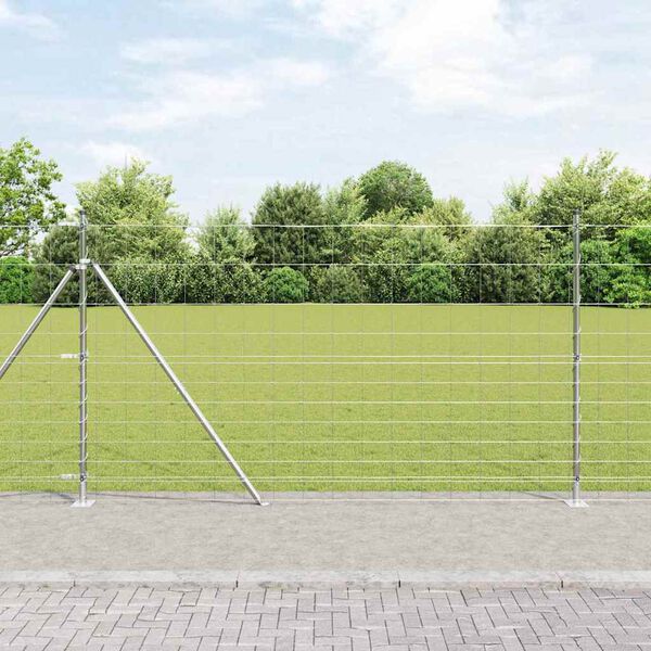 vidaXL Fence Post Galvanized 25 x 1.4 m Steel