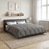 vidaXL Full Year Duvet Quilted Light Grey 200 x 200 cm Microfiber