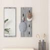 vidaXL Wall-Mounted Coat Rack Grey Sonoma 30 x 1.5 x 80 cm