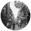 WallArt Wallpaper Circle "Hong Kong the Old Days" 190 cm